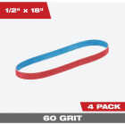 Milwaukee 1/2 In. x 18 In. 60 Grit Bandfile Belt (4-Pack) Image 1