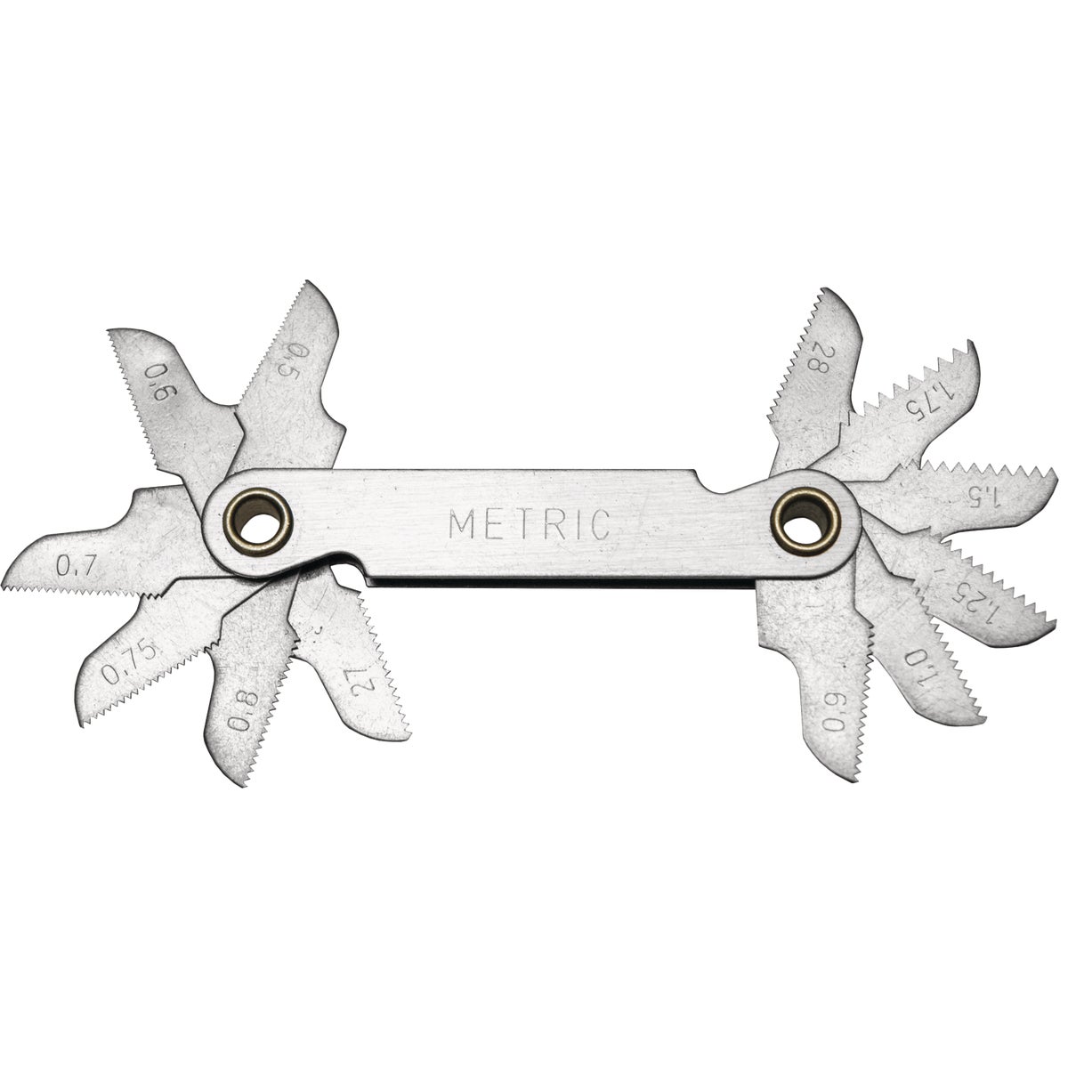 Century Drill & Tool 0.50-1.75 NPT & BSP Metric Screw Pitch Gauge Image 2
