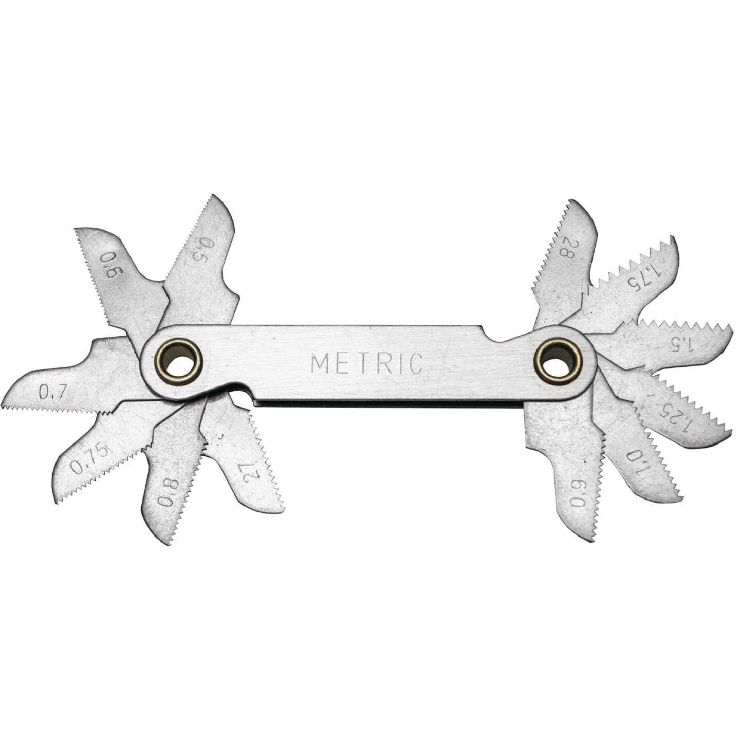 Century Drill & Tool 0.50-1.75 NPT & BSP Metric Screw Pitch Gauge Image 2