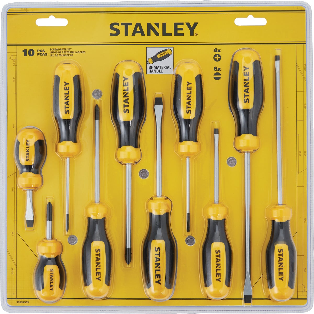 Stanley Phillips & Slotted Screwdriver Set (10-Piece) Image 2