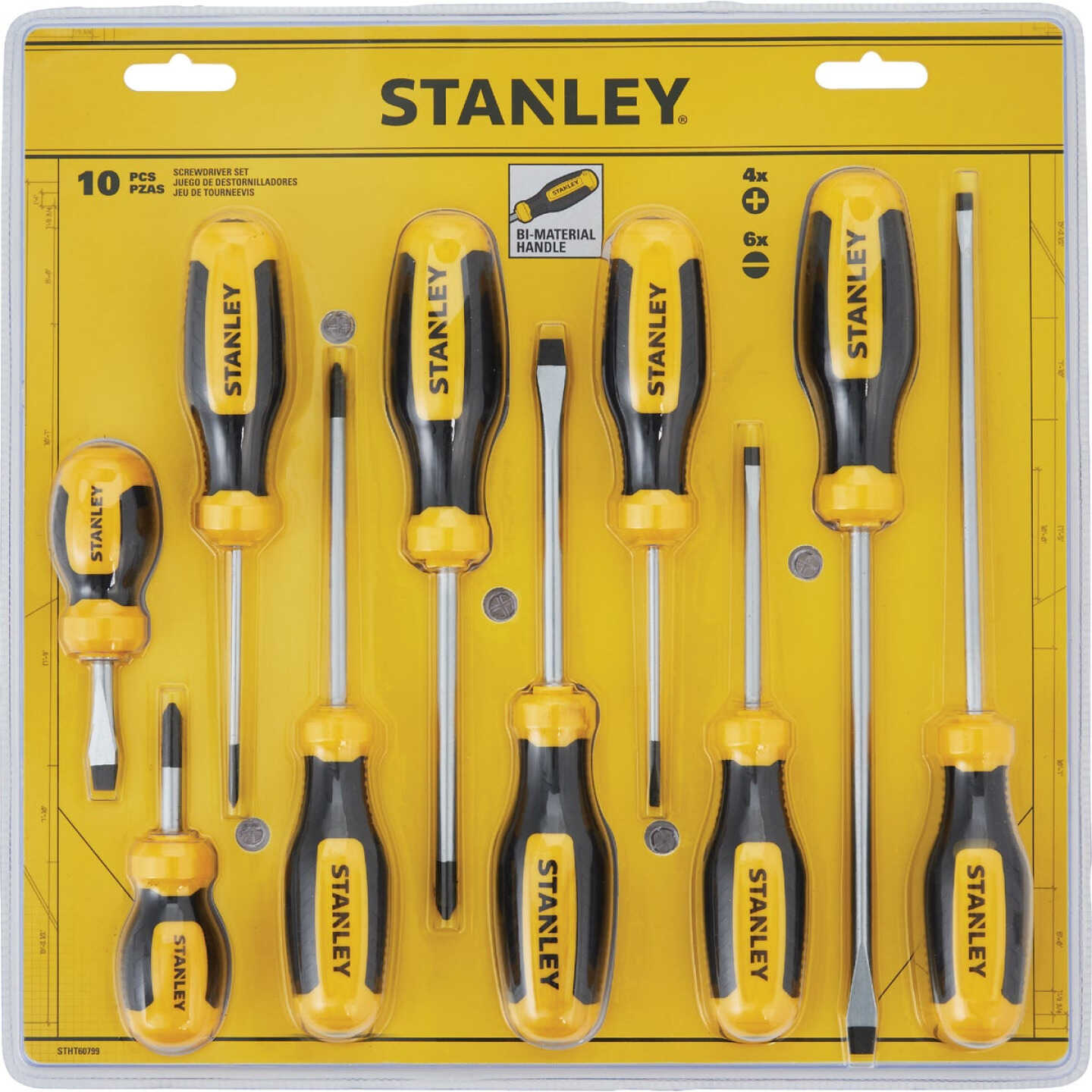 Stanley Phillips & Slotted Screwdriver Set (10-Piece) Image 2