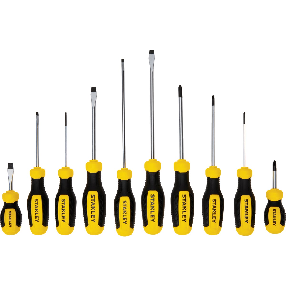Stanley Phillips & Slotted Screwdriver Set (10-Piece) Image 1