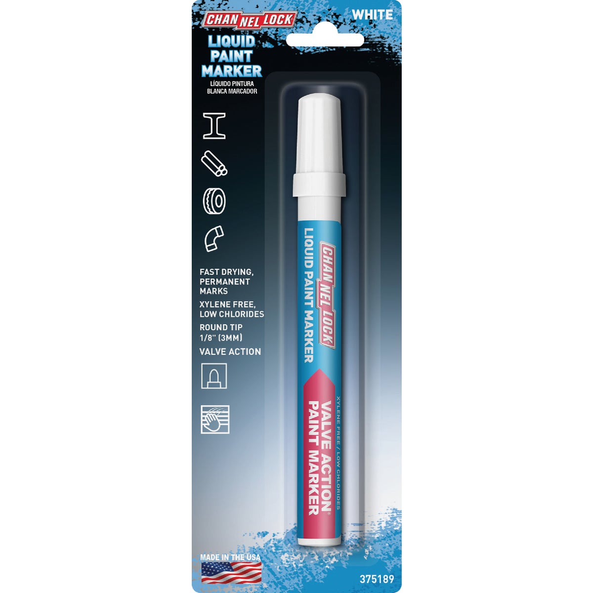 Channellock White Liquid Paint Marker