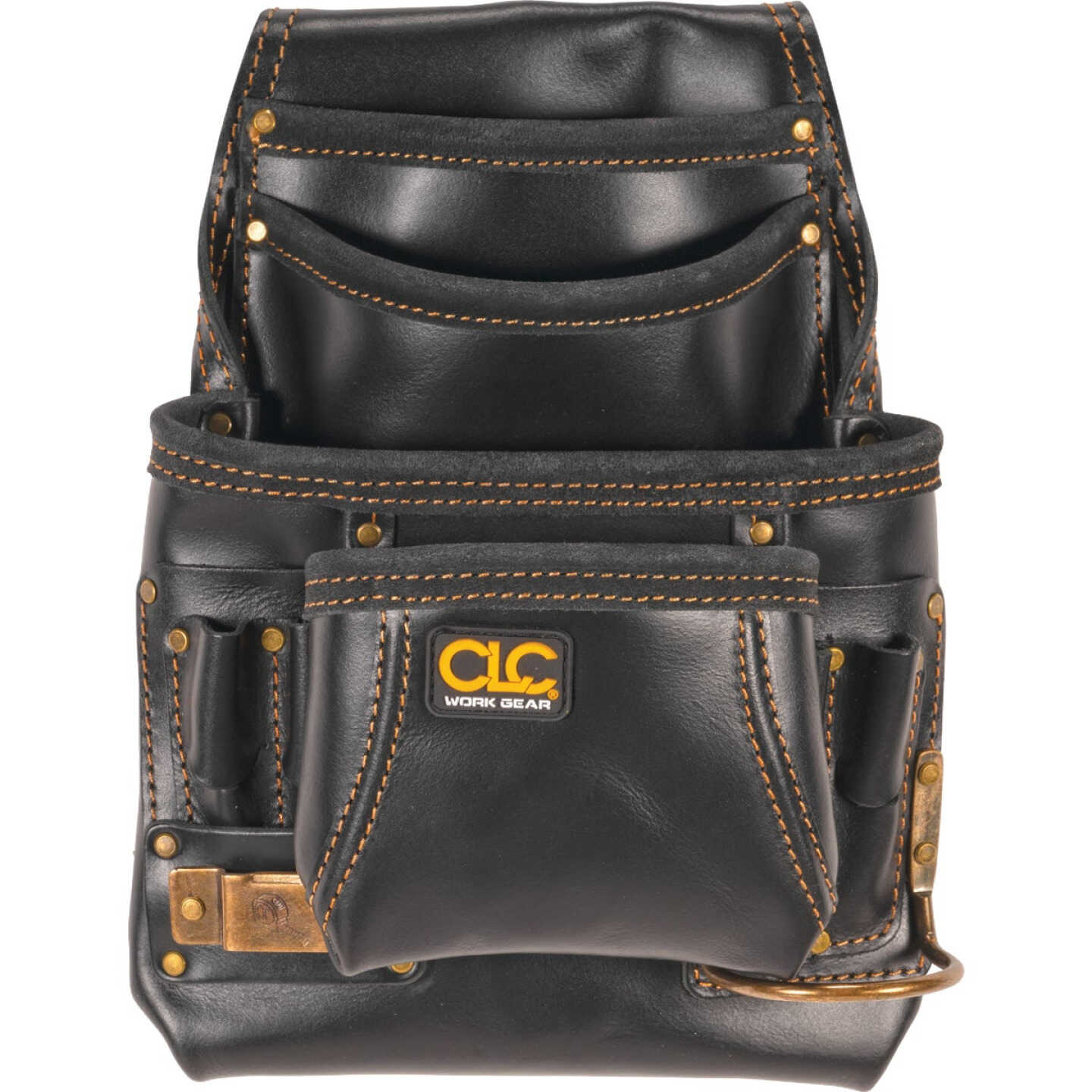 CLC 10-Pocket Leather Carpenter's Nail & Tool Bag Image 1