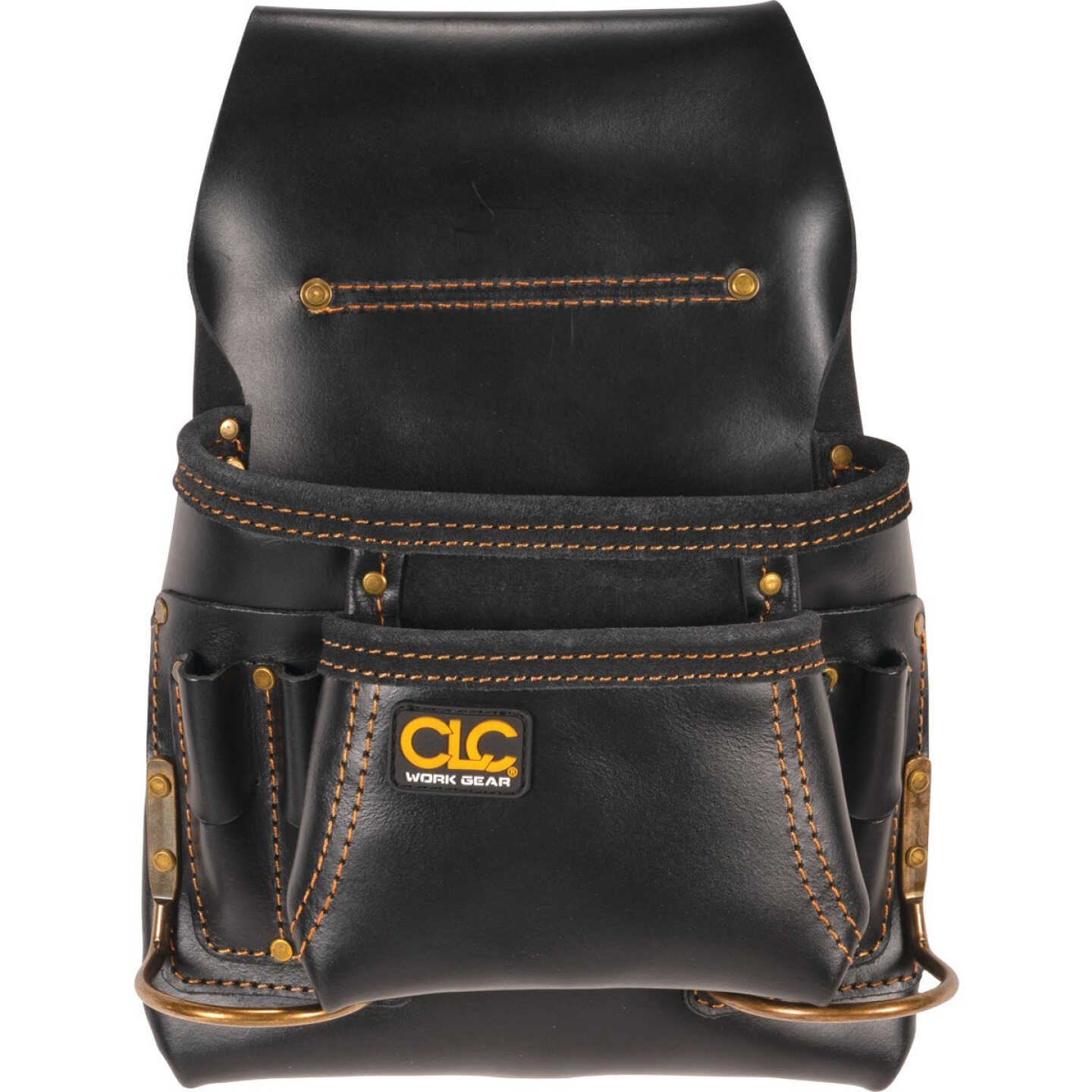 CLC 8-Pocket Leather Carpenter's Nail & Tool Bag Image 1