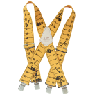 Custom Leathercraft Ruler Pattern Work Suspenders Image 1