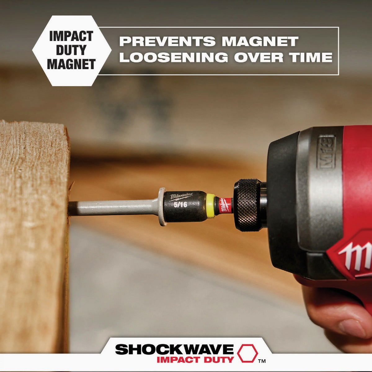 Milwaukee SHOCKWAVE 6 In. Impact Duty Magnetic Nut Driver Set (6-Piece) Image 5