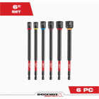 Milwaukee SHOCKWAVE 6 In. Impact Duty Magnetic Nut Driver Set (6-Piece) Image 1