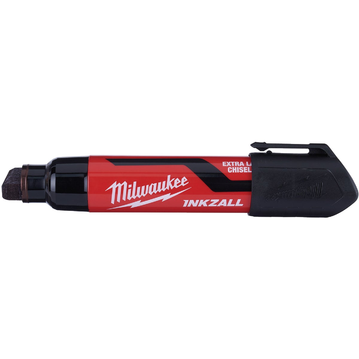 Milwaukee INKZALL Extra Large Chisel Tip Black Job Site Marker Image 2