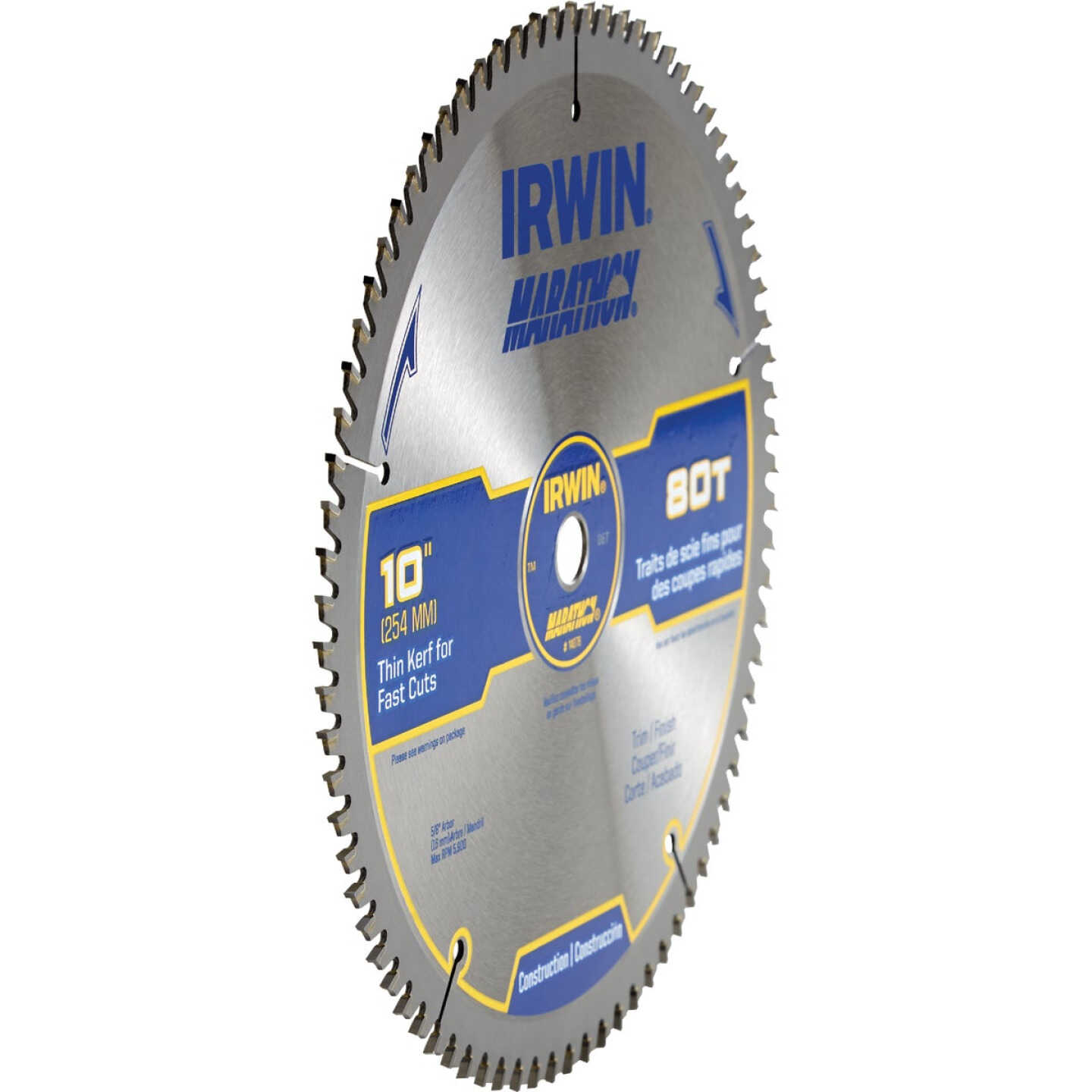 Irwin Marathon 10 In. 80-Tooth Trim/Finish Circular Saw Blade Image 3
