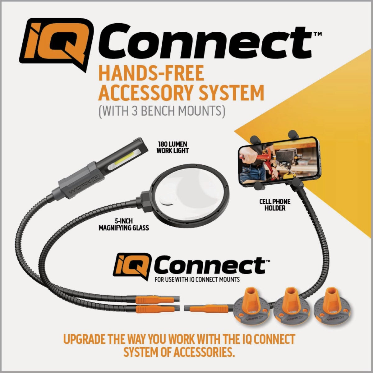 IQ Connect Hands-Free Accessory System with (3) Bench Mounts Image 2