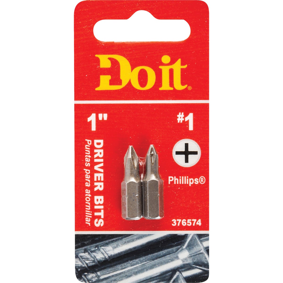 Do it #1 Phillips 1 In. Insert Screwdriver Bit (2-Pack)