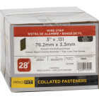 Pro-Fit 3 In. x 0.131 In. 28 Degree Wire Strip Smooth Shank Round Head Brite Framing Stick Nails (2000 Ct.) Image 2