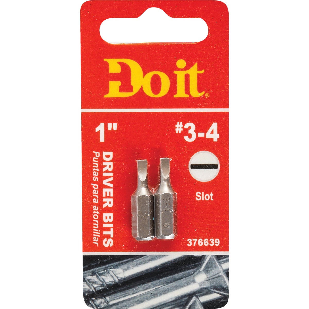 Do it #3-4 Slotted 1 In. Insert Screwdriver Bit (2-Pack) Image 1