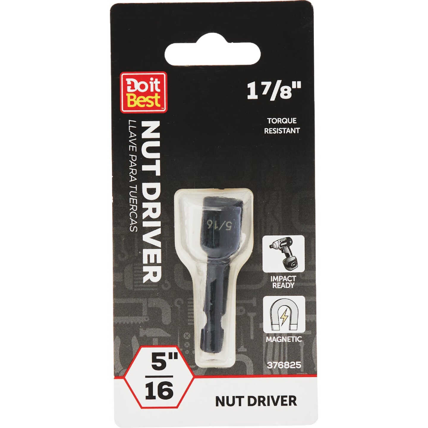 Do it Best 5/16 In. x 1-7/8 In. Magnetic Nutdriver Bit Image 1