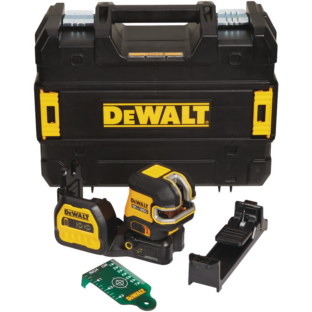 DEWALT 12V/20V MAX Cordless Green Cross Line 5-Spot Laser Level (Tool Only)