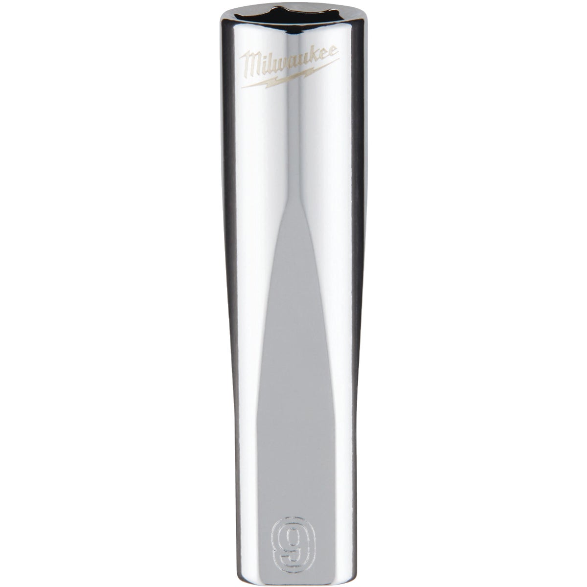 Milwaukee 1/4 In. Drive 9 mm 6-Point Deep Metric Socket with FOUR FLAT Sides