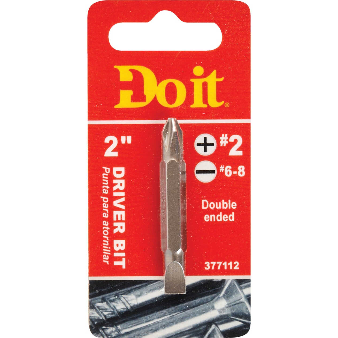 Do it Phillips #2 Slotted Double-End Screwdriver Bit Image 1