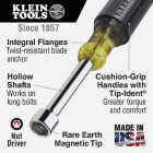 Klein Standard 11/32 In. Nut Driver with 3 In. Hollow Shank Image 2