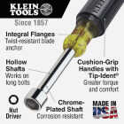 Klein Standard 9/16 In. Nut Driver with 4 In. Hollow Shank Image 2