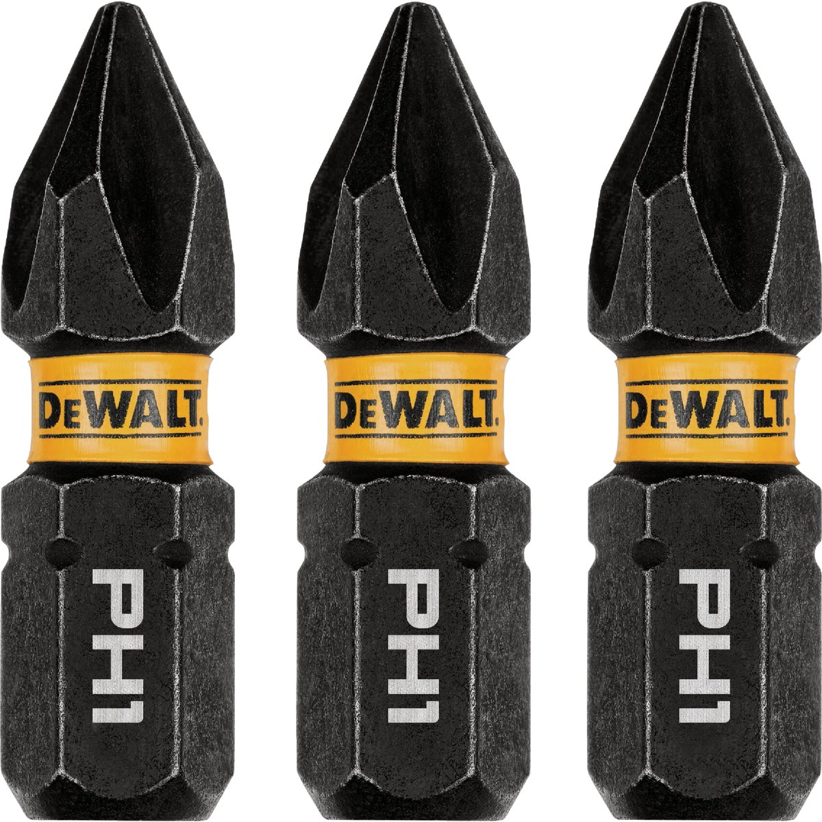 DEWALT FlexTorq 1 In. #1 Phillips Impact Screwdriver Bit (3-Pack)