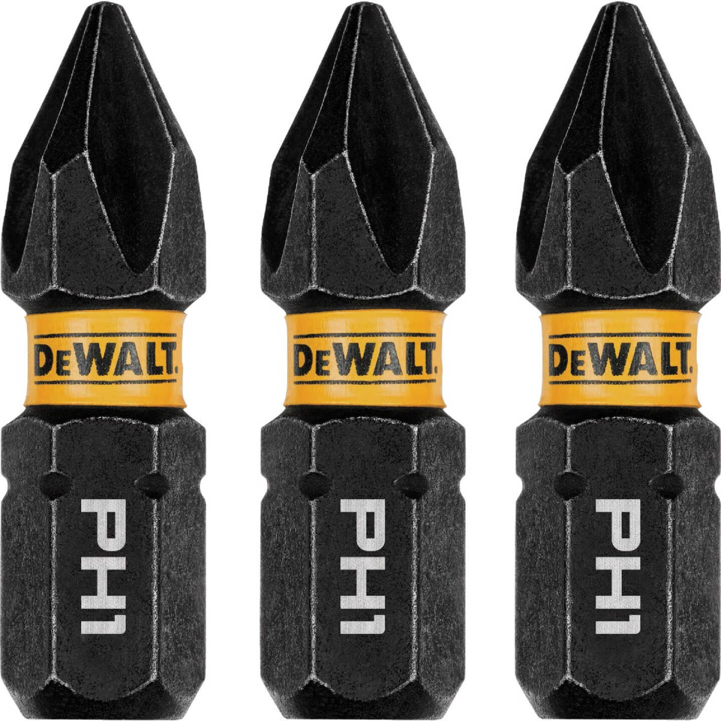 DEWALT FlexTorq 1 In. #1 Phillips Impact Screwdriver Bit (3-Pack) Image 1