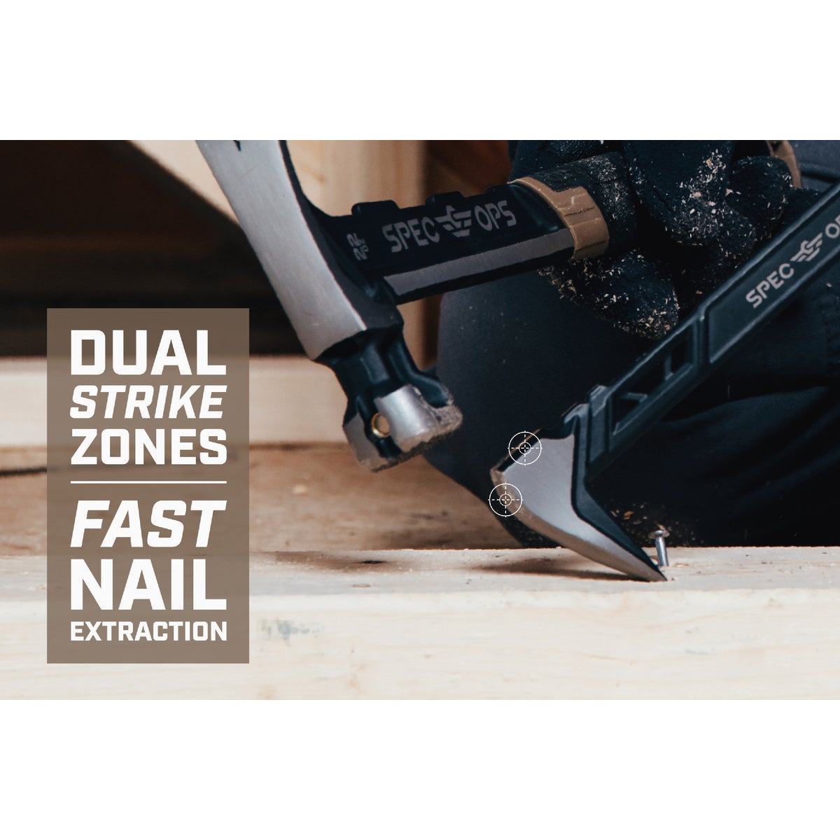 Spec Ops 11 In. High-Carbon Steel Nail Puller Cats Paw Molding Pry Bar Image 4