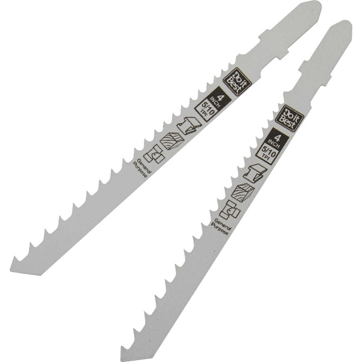 Do it Best T-Shank 4 In. 5/10 TPI General Purpose Jigsaw Blade (2-Pack) Image 2