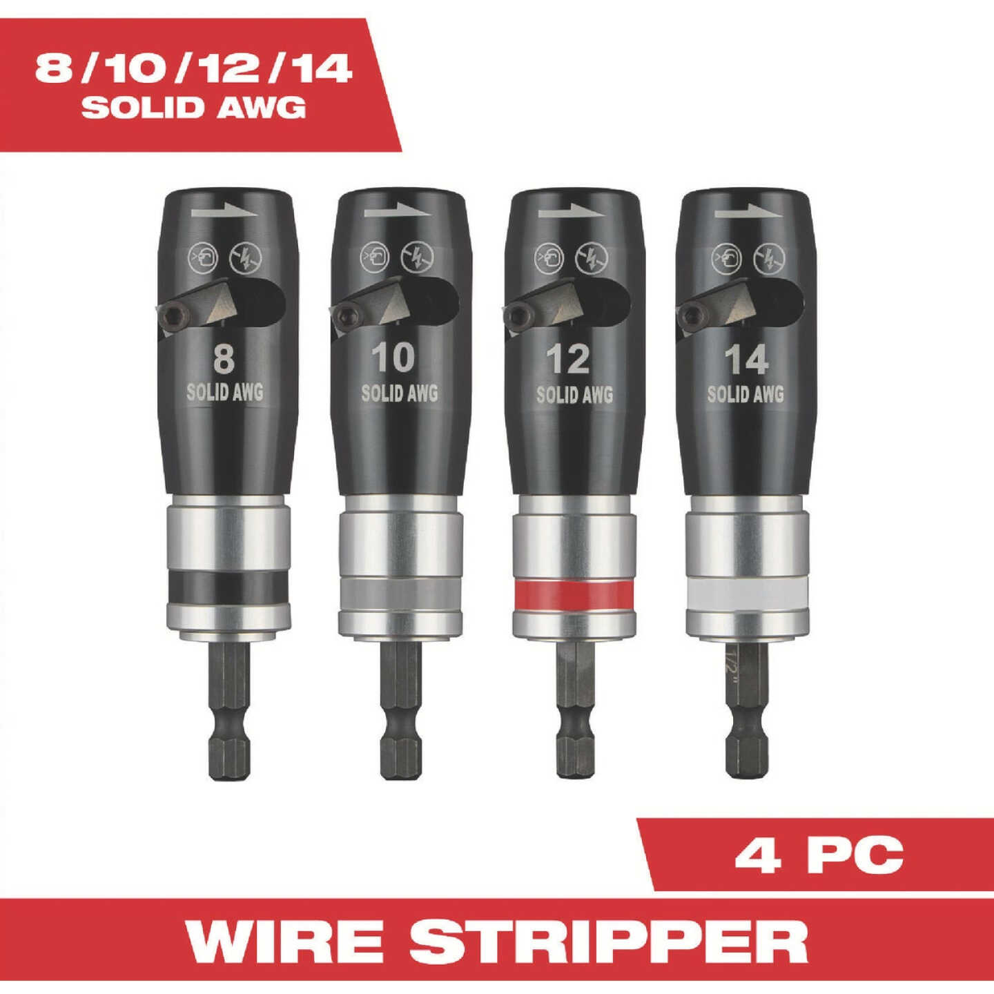 Milwaukee Solid Wire Stripper Set (4-Piece) Image 1