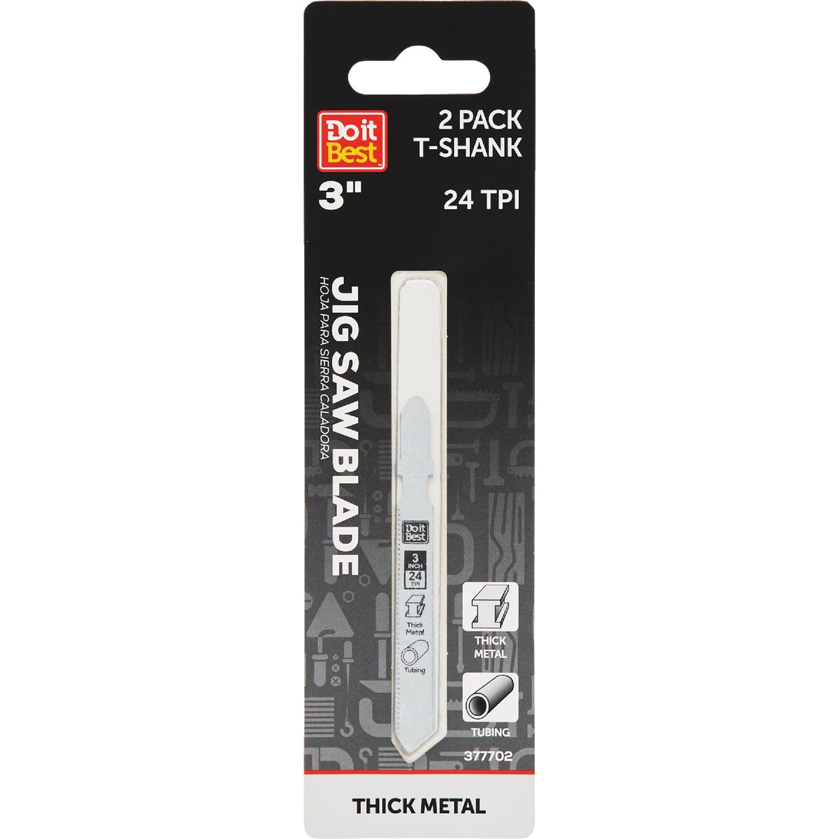 Do it Best T-Shank 3 In. 24 TPI Metal Cutting Jigsaw Blade (2-Pack)