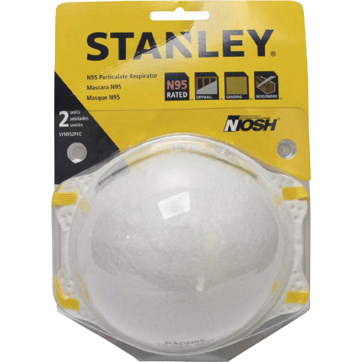 Stanley N95 Particulate Respirator (2-Pack) Image 1