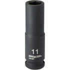 Channellock 3/8 In. Drive 11 mm 6-Point Deep Metric Impact Socket Image 1