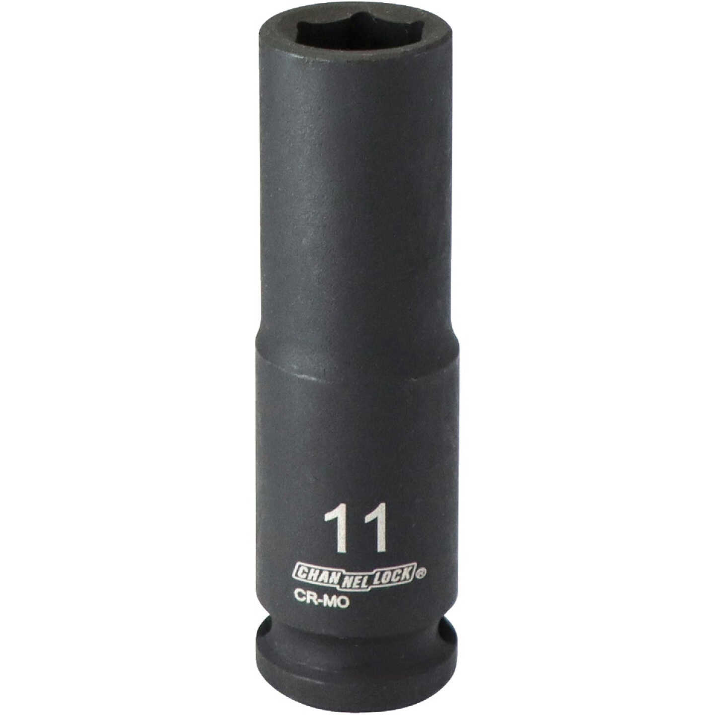 Channellock 3/8 In. Drive 11 mm 6-Point Deep Metric Impact Socket Image 1