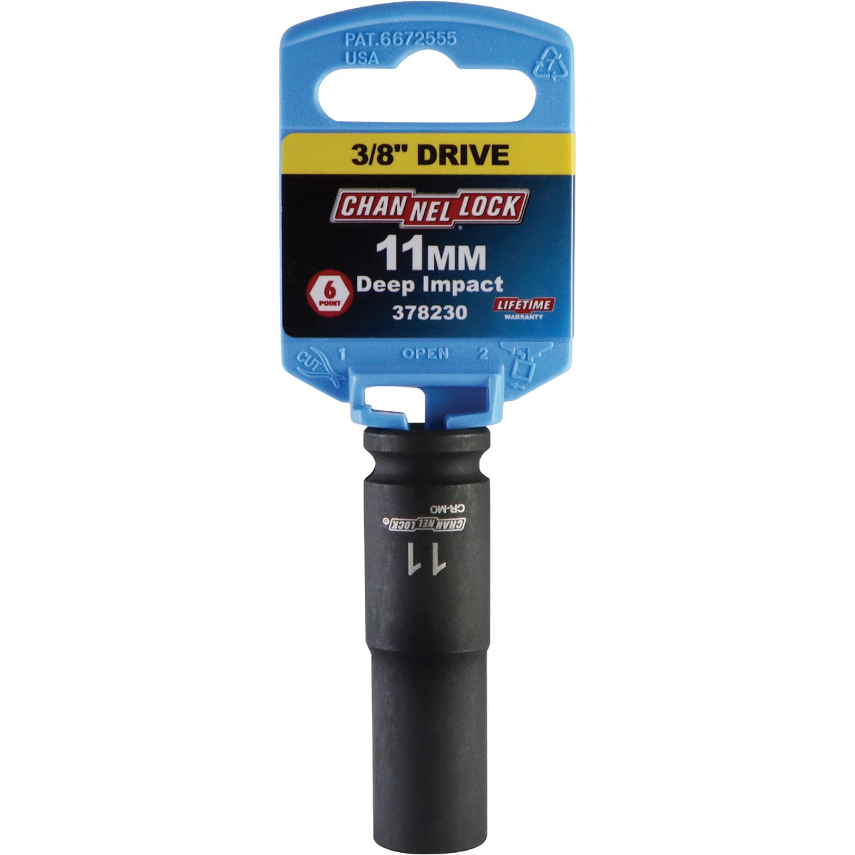 Channellock 3/8 In. Drive 11 mm 6-Point Deep Metric Impact Socket Image 2