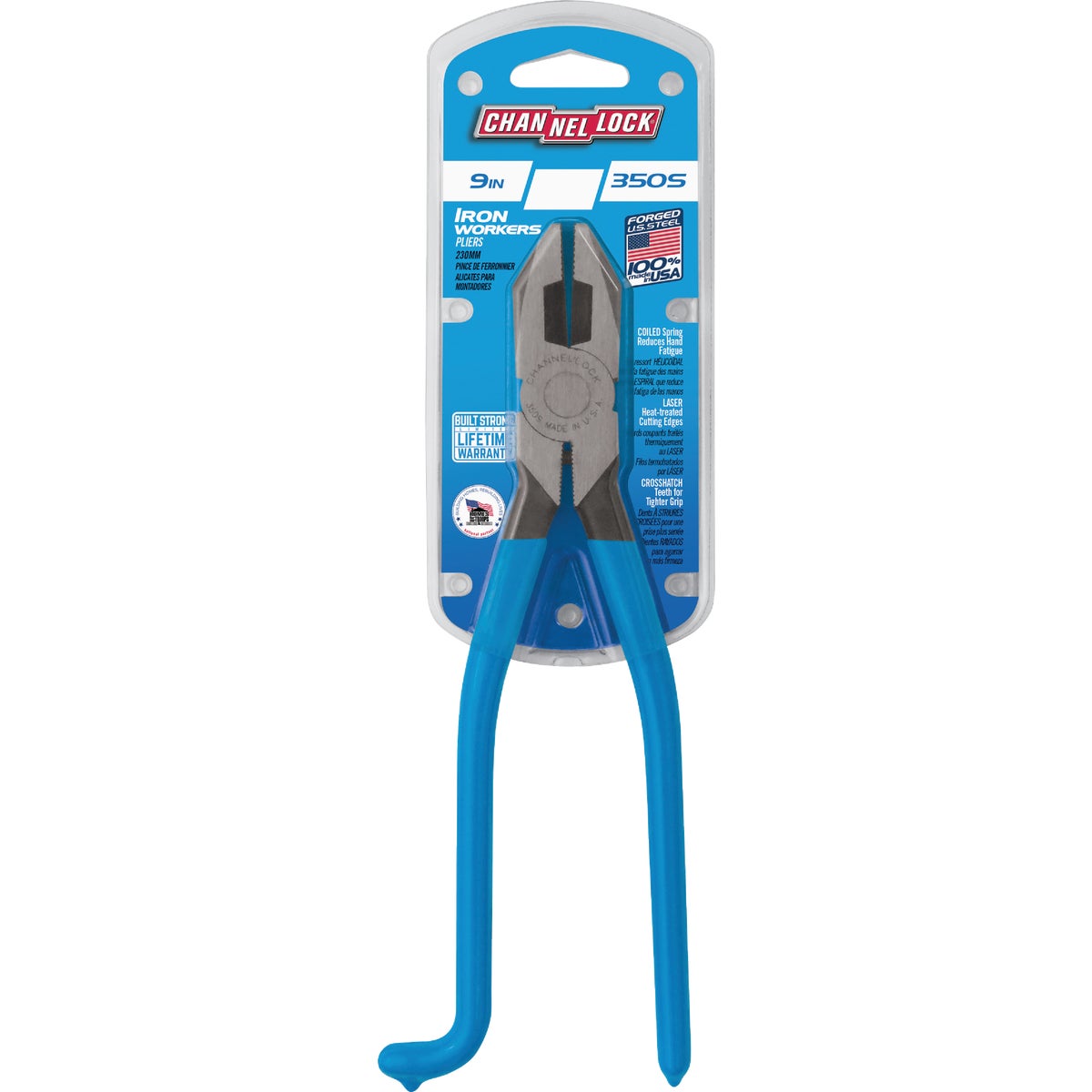 Channellock 9 In. Polished High-Carbon Drop-Forged Steel Ironworker Pliers Image 2