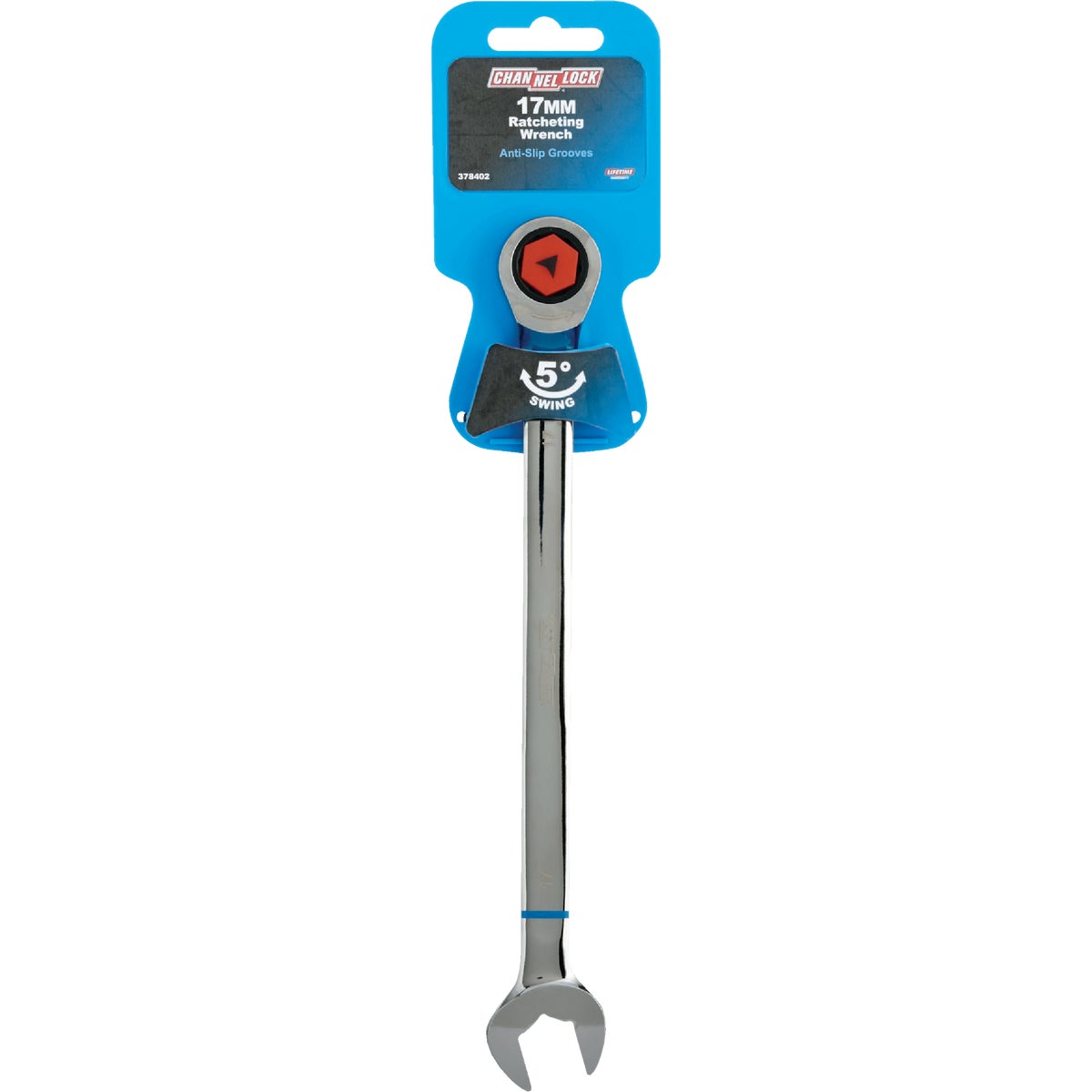 Channellock Metric 17 mm 12-Point Ratcheting Combination Wrench Image 2