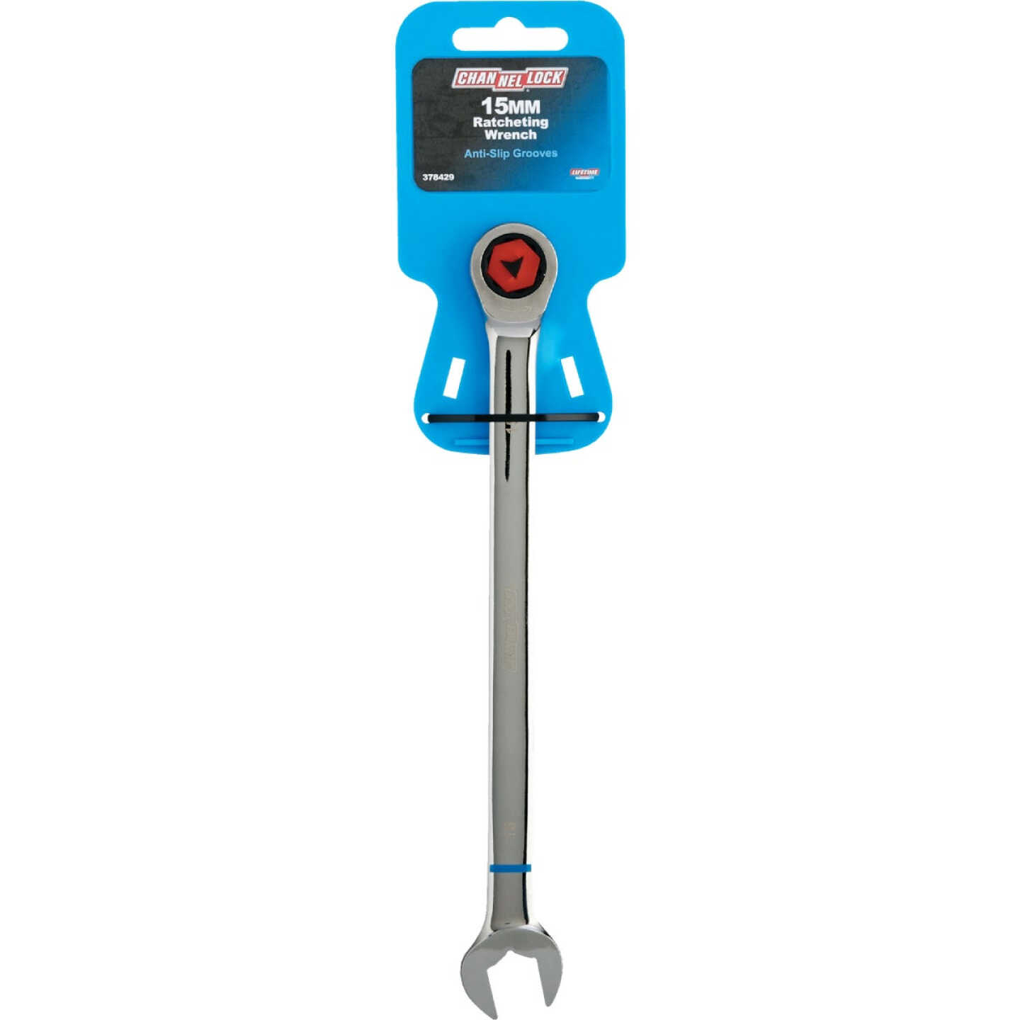 Channellock Metric 15 mm 12-Point Ratcheting Combination Wrench Image 2