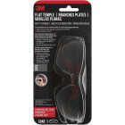 3M Black/Red Frame Flat Temple Safety Glasses with Anti-Scratch Gray Lenses Image 6