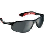 3M Black/Red Frame Flat Temple Safety Glasses with Anti-Scratch Gray Lenses Image 3