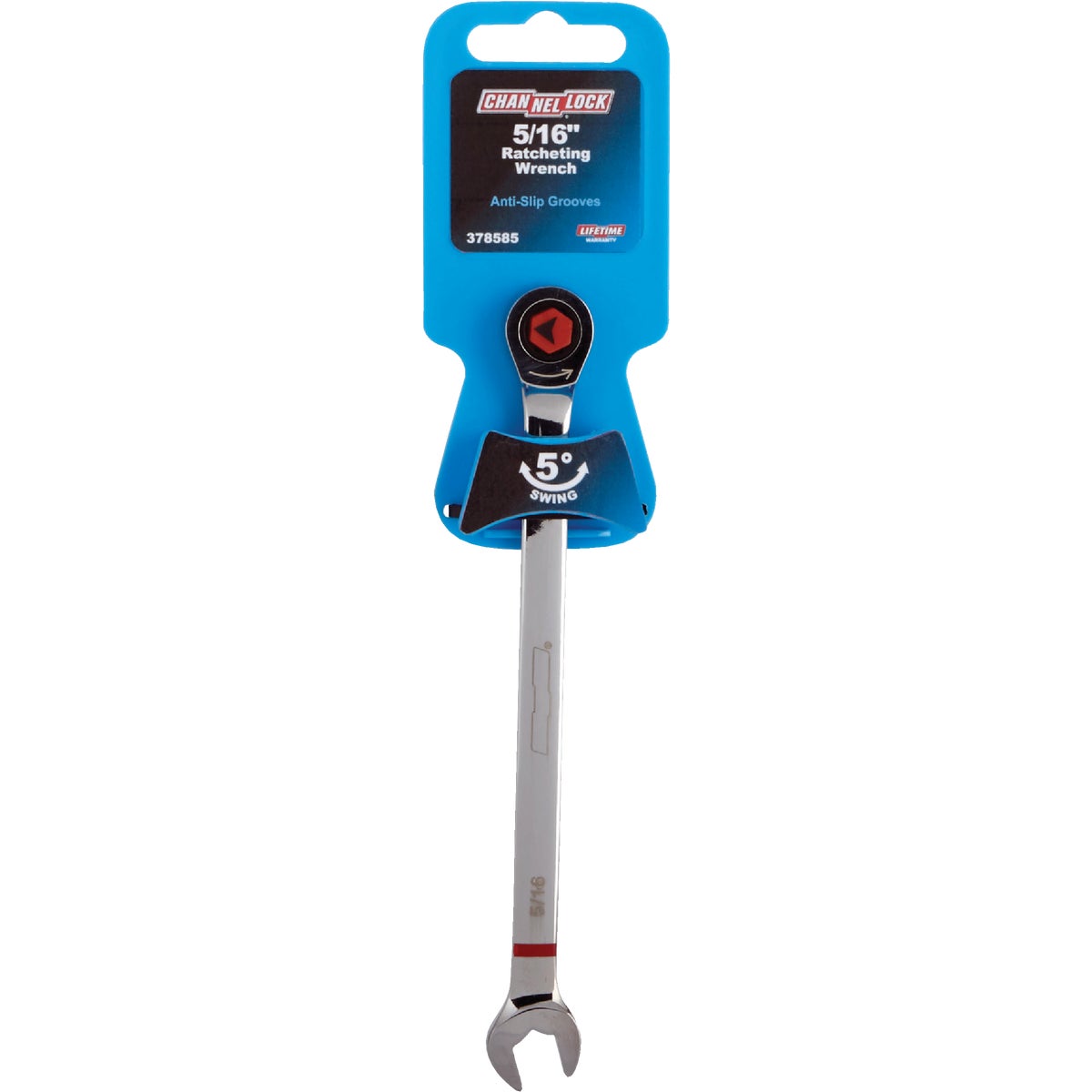 Channellock Standard 5/16 In. 12-Point Ratcheting Combination Wrench Image 2