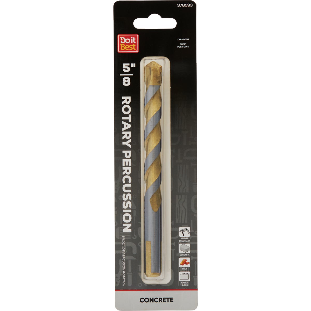 Do it Best 5/8 In. x 6 In. Rotary Percussion Masonry Drill Bit Image 1