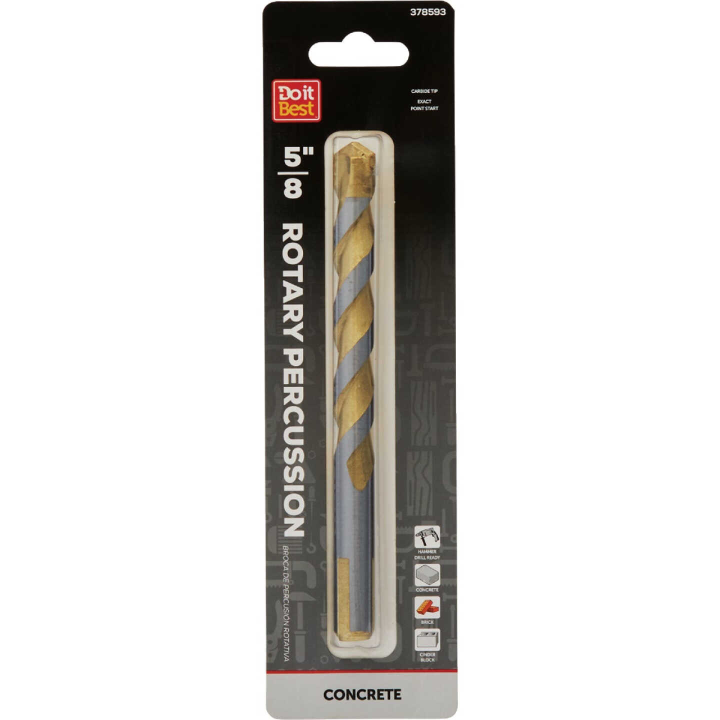 Do it Best 5/8 In. x 6 In. Rotary Percussion Masonry Drill Bit Image 1