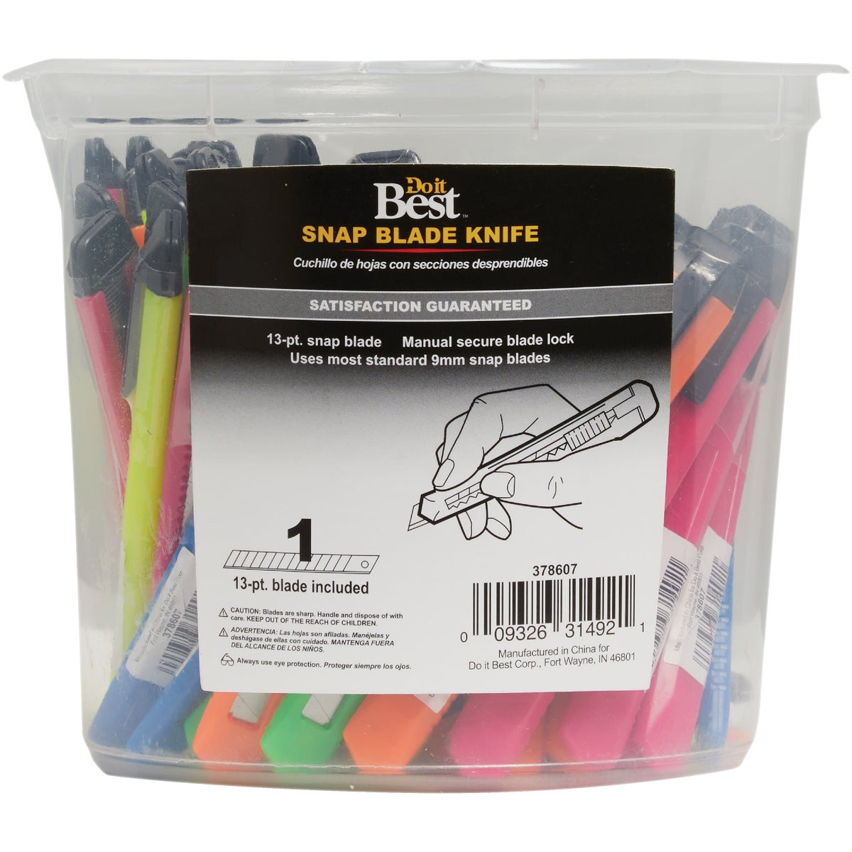 Do it 9 mm 13-Point Snap-Off Knife Display Image 2