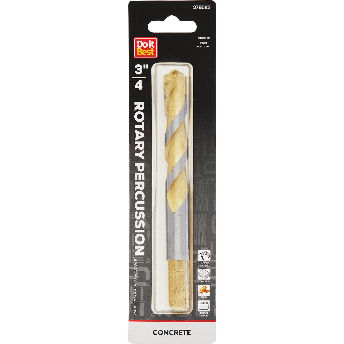 Do it Best 3/4 In. x 6 In. Rotary Percussion Masonry Drill Bit Image 1