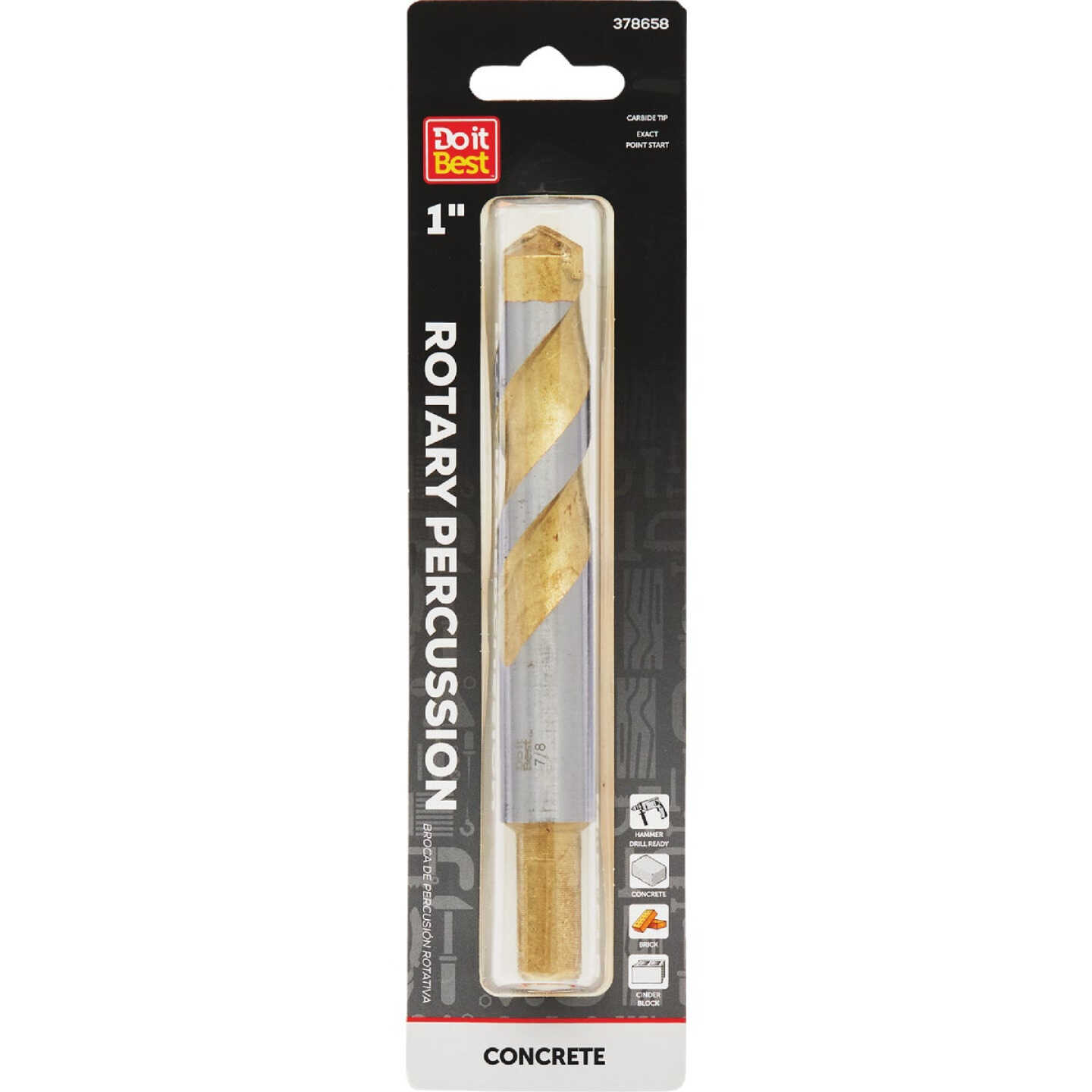 Do it Best 1 In. x 6 In. Rotary Percussion Masonry Drill Bit Image 1