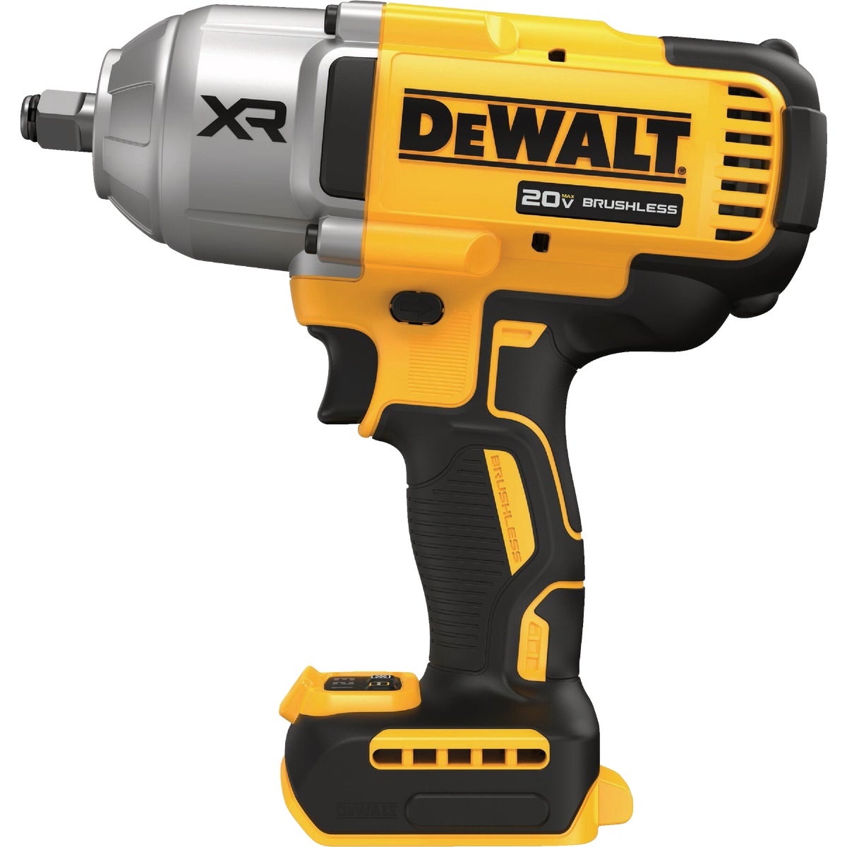 DEWALT 20V MAX XR Brushless 1/2 In. High Torque Cordless Impact Wrench with Hog Ring Anvil (Tool Only)
