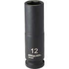 Channellock 3/8 In. Drive 12 mm 6-Point Deep Metric Impact Socket Image 1