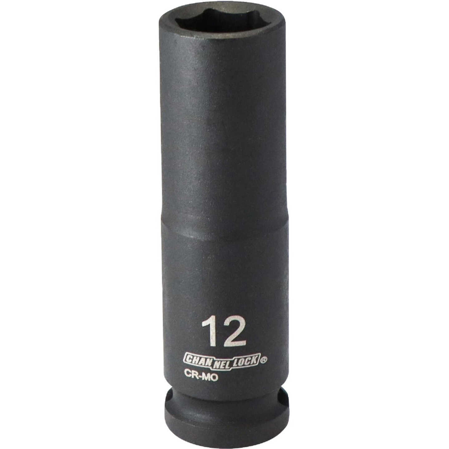 Channellock 3/8 In. Drive 12 mm 6-Point Deep Metric Impact Socket Image 1