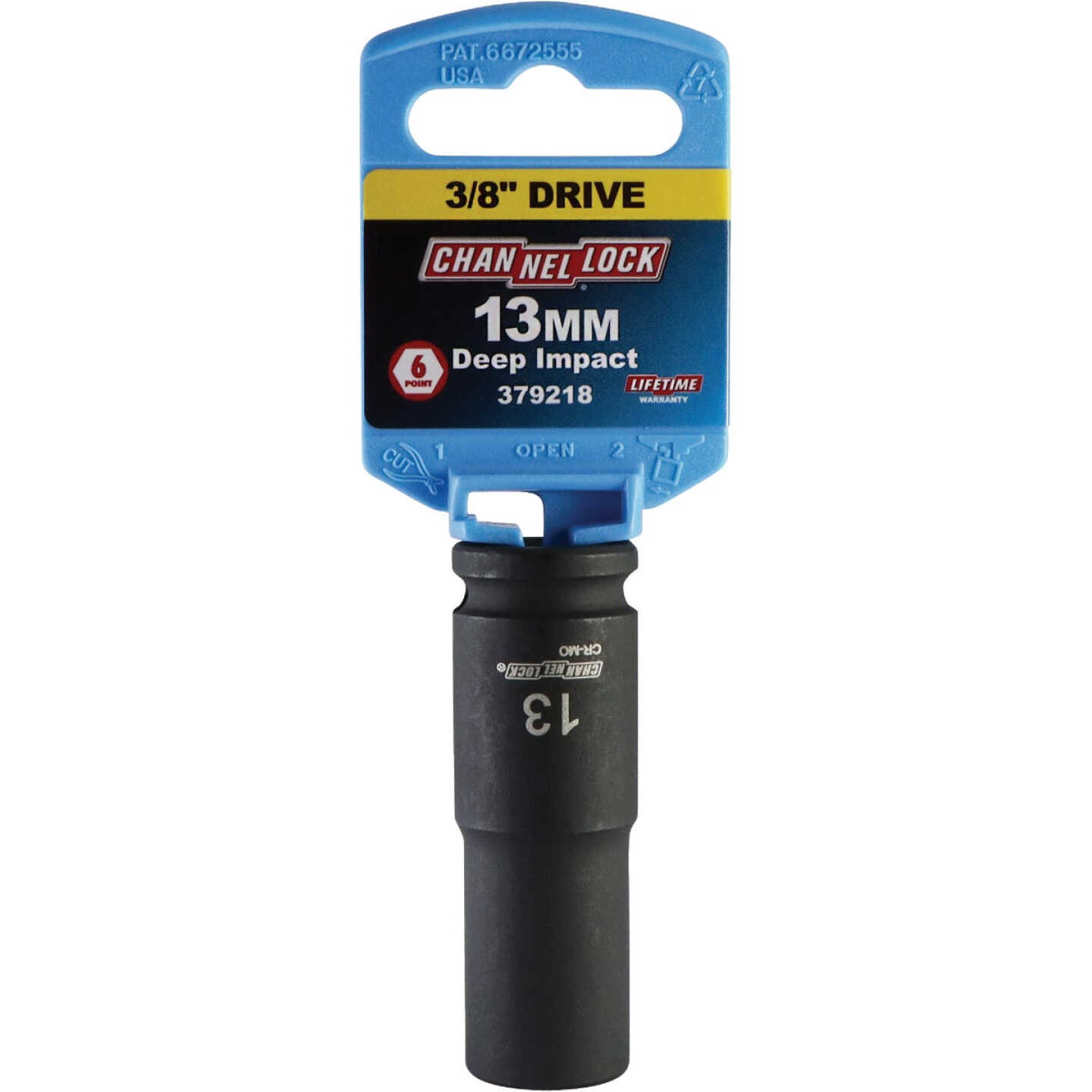 Channellock 3/8 In. Drive 13 mm 6-Point Deep Metric Impact Socket Image 2