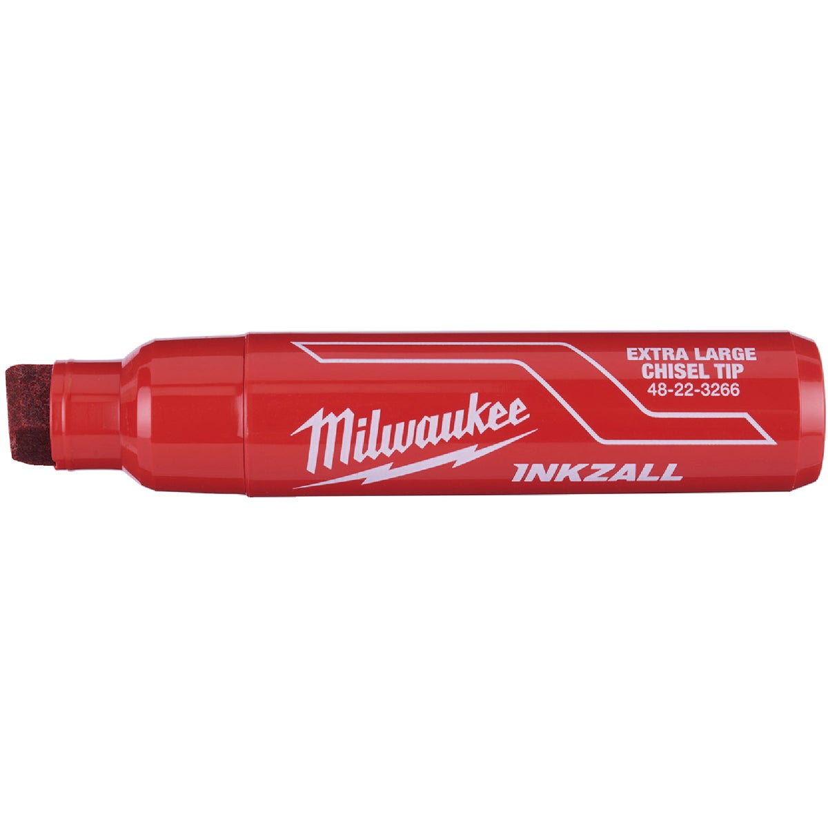 Milwaukee INKZALL Extra Large Chisel Tip Red Job Site Marker Image 2